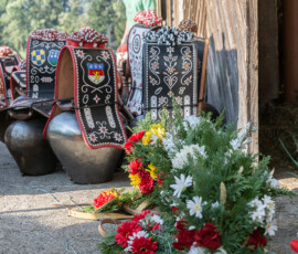 Cloches et harnais de désalpe décorés